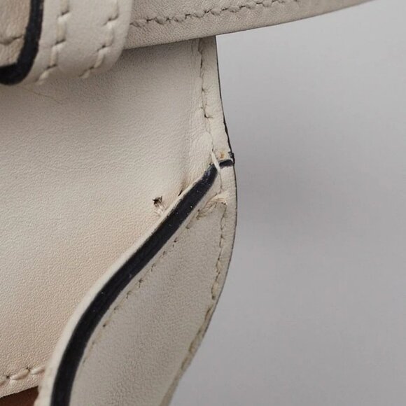 Gucci White Leather/Snakeskin Lilith Top Handle Bag - Picture 9 of 11
